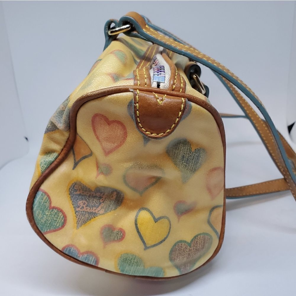 Dooney & Bourke Heart Patterned Bag 10.5"x5" - Picture 2 of 7